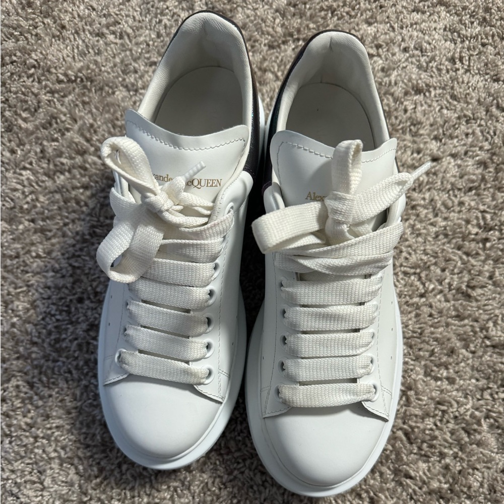 Alexander McQueen Wmns Oversized Sneaker 'White Amethyst'. Wore 3 times
